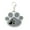Gray, variant on Zksm Dog Tag - Engravable Paw Shape Pet ID Tag, Shiny Alloy Decor Accessories for Dogs and Cats