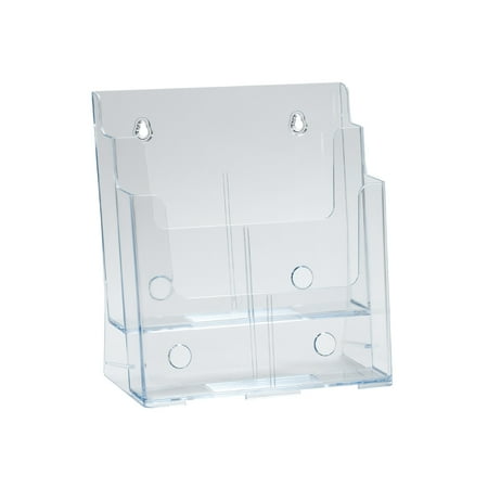 UPC: 0653341464392 | Azar Displays 252380 Two-Tier Two-Pocket Letter Sized Brochure Holder