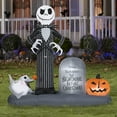 thumbnail image 2 of Airblown Inflatables G08 227161X 6.2 x 6.5 ft. Disney Jack Skellington Halloween Town Scene, Multi Color, 2 of 3