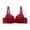 Wine, variant on Hrsba Underwire Bras for Women Solid Color Smooth Push Up Thin Breathable Daily Wear Bras