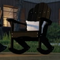 thumbnail image 3 of Wildridge Classic Adirondack Rocking Chair, Black - Outdoor Weather Resistant HDPE Rocking Chair for Patio, Deck, Fire Pit, 3 of 4
