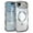 Silver, variant on Decase for iPhone Air Magnetic Case Clear Back Cover,Compatible with Mag-Safe,Full Camera Protection,Cute Wave Frame,Electroplated Wavy Bumper Shockproof TPU Phone Case,Gold