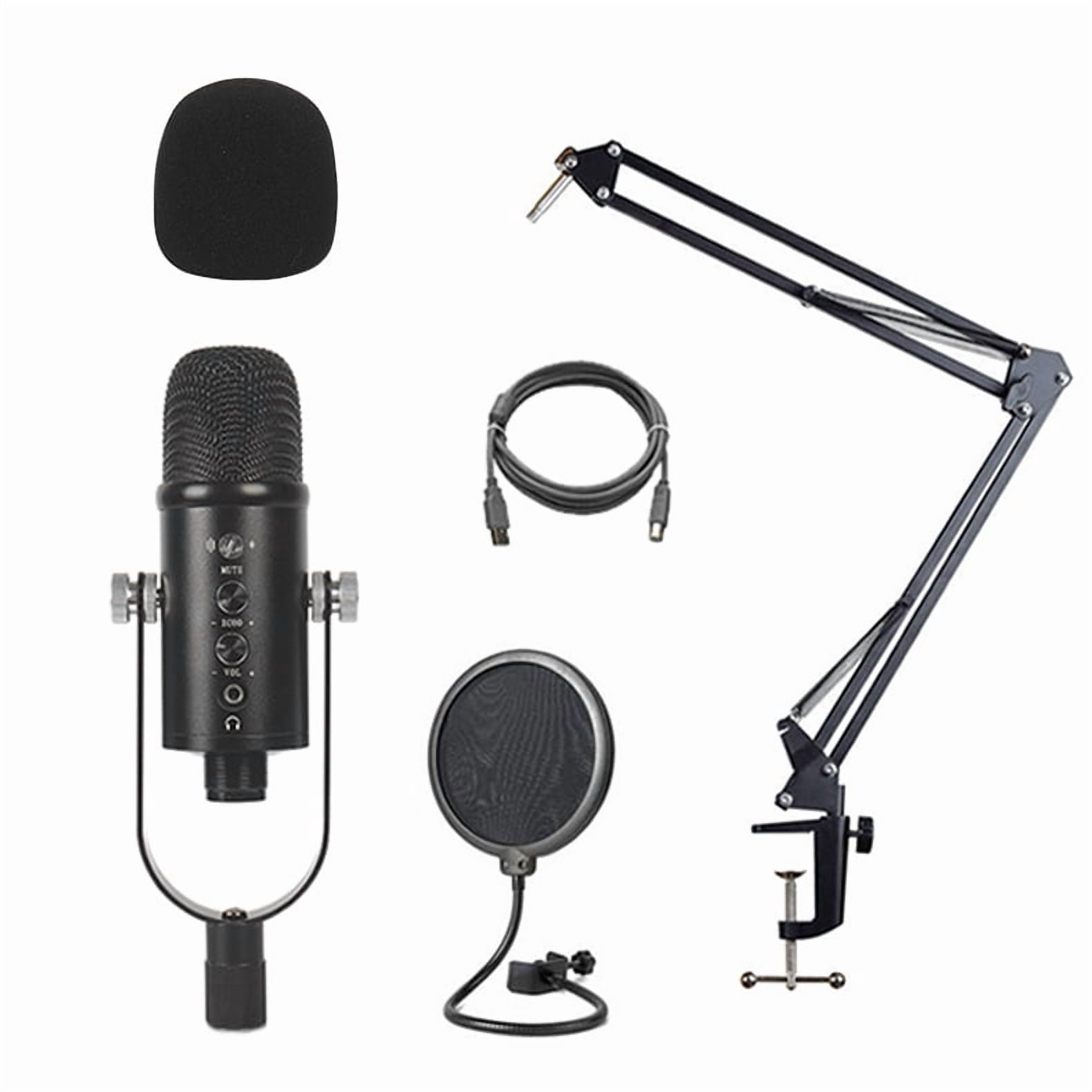 USB Condenser Microphone Computer Gaming EDC Voice Noise Reduction Mic Phone Recording Dubbing Live Streaming Microphone