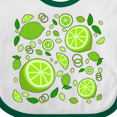 thumbnail image 4 of Inktastic Lots of Limes- citrus fun Boys or Girls Baby Bib, 4 of 4