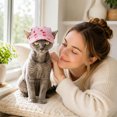 thumbnail image 5 of Pet Round Baseball Cap With Ear Holes, Adjustable Summer Sun Hat For Small Pets Outdoor Sun Protection, 5 of 9
