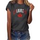 thumbnail image 2 of Gibobby Camisetas Mujer Manga Corta Mujeres Casual Impresión Manga Corta Cuello Redondo Camiseta Suelta Blusa Tops(Gris,XL), 2 of 5