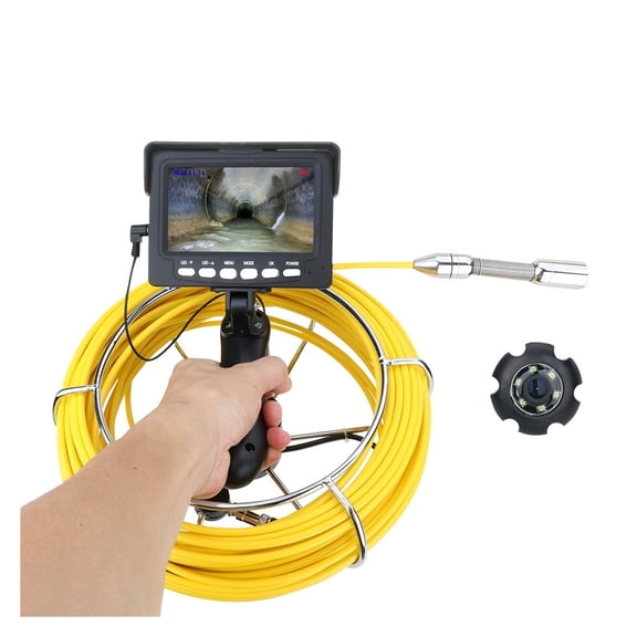 Pipe Inspection Camera With DVR 16GB Card,22MM Sewer Drain Industrial Endoscope IP68 10/20/30/50M ,Stunning Clarity