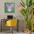 thumbnail image 3 of Stupell Industries Eclectic Exotic Boho Tiger Face Canvas Art, 24 x 24, by Karolina Sato, 3 of 8
