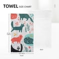 thumbnail image 4 of Nawy Cute Cat Towel Set for Kitchen and Bathroom, Pack of 2, Soft and Absorbent, 27.5x16in 27.5*16in, 4 of 6