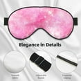 thumbnail image 4 of PAYOHTO Pink Soft Sleep Mask Comfort Pure Silk Eye Cover for Travel Office Camping, 4 of 7