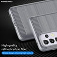 thumbnail image 6 of Samsung A33 5G case,Galaxy A33 5G case,with HD Screen Protector, Fashion Shock-Absorption Flexible TPU Bumper Soft Rubber Protective Case Cove for Samsung Galaxy A33 5G (Gray Brushed TPU), 6 of 16