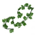 thumbnail image 2 of Ccdes Simulation Grape Leaves Rattan Resuable Artificial Green Plant Vine Leaves For Ceiling Garden Swing Decorative, 2 of 8
