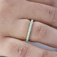 thumbnail image 2 of Arizona Turquoise and Diamond amd Full Eternity Ring, Round Cut Dalicate Handmade Jewelry, Wedding Ring, Diamond Dainty Anniversary Gift Jewelry, Engagement Ring., 2 of 5