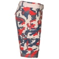 thumbnail image 4 of 9 Crowns Men's Camo Print Belted Cargo Shorts (Camo Tangerine, 30), 4 of 5