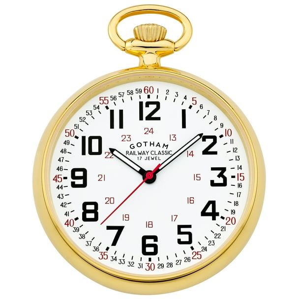 Gotham Gotham Men's GoldPlated Stainless Steel Mechanical Hand Wind