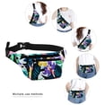 thumbnail image 5 of Fanny Pack for Women Men,Crossbody Fanny Pack Water Resistant Sports Waist Bag Pack, Belt Bag for Travel Hiking Running, 5 of 7