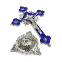 5pcs Metal Standing Crosses Decoration for Family Office Decor Church Ornaments