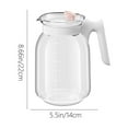 thumbnail image 3 of Eolstice Large Capacity Glass Water Pitcher for Tea Infusion, Cold Brew Beverage Dispenser with Lid, Chilled Drink Container for Refrigerator Entertaining, 3 of 6