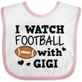 thumbnail image 3 of Inktastic I Watch Football with My Gigi Boys Baby Bib, 3 of 4