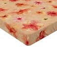thumbnail image 4 of Ambesonne Floral Design Fitted Sheet, Art Delicate Flowers, Twin Size, Dark Coral Pale Peach, 4 of 5