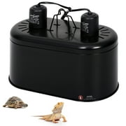ECOSUB Reptile Heat Lamp Fixture for Bearded Dragon Tank,150W UVA & UVB Reptile Light Fixture
