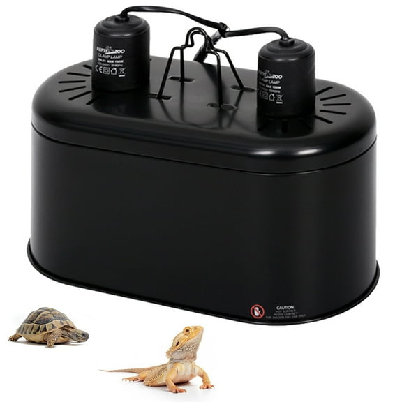 ECOSUB Reptile Heat Lamp Fixture for Bearded Dragon Tank,150W UVA & UVB Reptile Light Fixture
