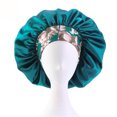 thumbnail image 4 of Shpwfbe Headbands For Women Women'S Satin Printed Wide-Brimmed Hair Band Sleep Cap Chemotherapy Hat Hair Cap Silk Bonnet For Sleeping, 4 of 5