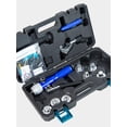 thumbnail image 2 of AMZCNC Hydraulic Tube Expander Compact Swaging Tool Kit with Tube Cutter, Deburring Tool and 7 Expander Heads for 3/8 to 1-1/8 Inches Copper Pipes HVAC Expander Tools (3/8&acirc;&#, 2 of 7