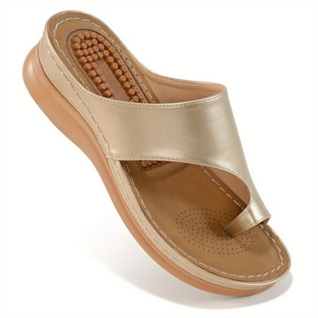 

Women s with Arch Support Comfy Massage Wedge Slide Sandals
