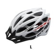 thumbnail image 4 of Eigraketly Casco de bicicleta de 30 orificios, transpirable, protección para exteriores, absorción de impactos, ajustable, para hombres, cascos Ciclismo Blanco/L, 4 of 6