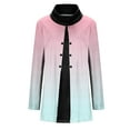 thumbnail image 5 of Cmfcve Sweet Shit Plus Size Woman Mock Two Piece Button Trim Tunic Tops Long Sleeve Wick Athletic Pullover Sweat Shirt, 5 of 5