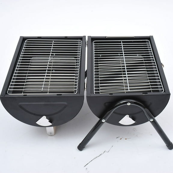 Outsunny Gril de table pliant portable