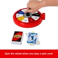 thumbnail image 6 of UNO Spin Card Game for Kid, Adult & Family Nights, Classic Play with Spinner, 6 of 7