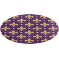 thumbnail image 5 of Purple Bright Mardi Gras - Fleur De Lis Round Carpet Circle Rug Outdoor Patio Area Rug Washable Large Area Rugs Hallway Room Decor Fitness Mats, 5 of 8