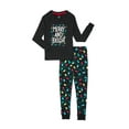 thumbnail image 3 of Holiday Time Unisex Kids Matching Family Pajama Set, 2-Piece, Sizes 6 to 12, 3 of 7