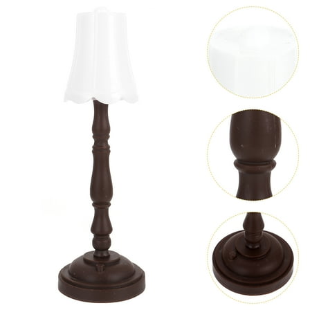 NICEXMAS Miniature Mini Floor Lamp White Plastic 1Pcs