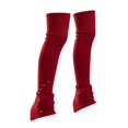 thumbnail image 2 of Calcetines sin pie para patinaje artístico, cubrebotas, calentadores de piernas, calcetines para patinaje sobre hielo, Rojo, 2 of 9