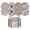 #A01-A, variant on Round Cotton Woven Heat Resistant Mats with Retro Floral Pattern & Storage Rack – Heatproof Coasters for Kitchen, Dining Table, Countertop Protection (Up to 220°C), Scratch & Condensation Resistant