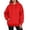 Red, variant on Men's Casual Pullover Hoodie Long Sleeve Comfortable Winter Warm Lined Sweatshirt With Drawstring Pocket For Daily Wear