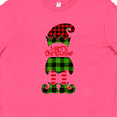 thumbnail image 4 of Inktastic Merry Christmas Elf in Red and Green Plaid Youth T-Shirt, 4 of 5