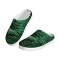 thumbnail image 2 of Lsque Ferns Leave Green Foliage Pattern Womens Comfort Cotton on Scuff With Memory Foam and Anti-skid Sole Slipper-44/45, 2 of 7