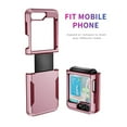 thumbnail image 5 of Designed for Samsung Galaxy Z Flip 4,Z Flip 3 Heavy Duty Case, Dual Layer Protection Shockproof Dropproof Dustproof Anti-Scratch Phone Case Cover for Samsung Galaxy Z Flip 4,Z Flip 3, Pink, 5 of 6
