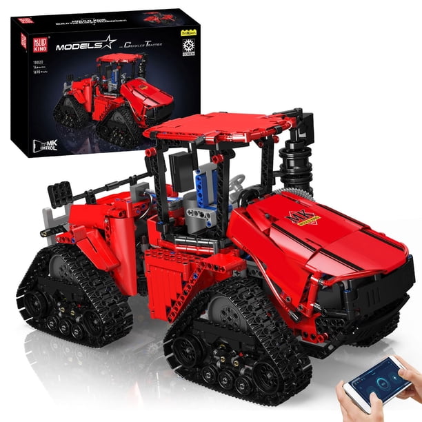 Tractor Building Blocks Toy Mould King 18020 con mando a distancia