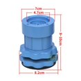 thumbnail image 4 of Maytalsory Shock Absorbing Anti Vibration Pads Lifting Foot Base for Home Kitchen Washroom Accessory Blue Type A 1Set, 4 of 6