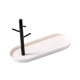 thumbnail image 5 of Bandeja de entrada, elegante soporte para llaves, organizador de joyas y platos para escritorio Blanco individual, 5 of 9