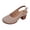1Khaki, variant on Womens Slingback Sandals Closed Toe Hollow out Chunky Heels Arch Support Daily Work Dress Shoes Casual Pumps Brown Size 6.5