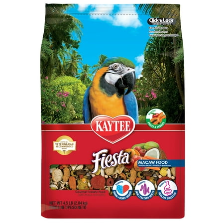 UPC: 0071859426457 | Kaytee Fiesta Macaw Bird Food 4.5 lb Fortified Gourmet Diet
