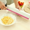 thumbnail image 3 of Plastic Wrap Dispenser Holder Cutter Food Wrap Kitchen Food Plastic Wraps Hold New, 3 of 8