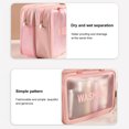 thumbnail image 2 of Bolsa Neceser transparente para cosméticos, 2 compartimentos, estuche de belleza, organizador de artículos de tocador para viaje a casa Ndcxsfigh Para Estrenar, 2 of 9