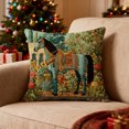 thumbnail image 6 of Vintage Art Floral Horse Pillow Cover 17.7X17.7In, Medieval Style Decorative Throw Pillow Covers for Home Bedroom Living Room (B), 6 of 6